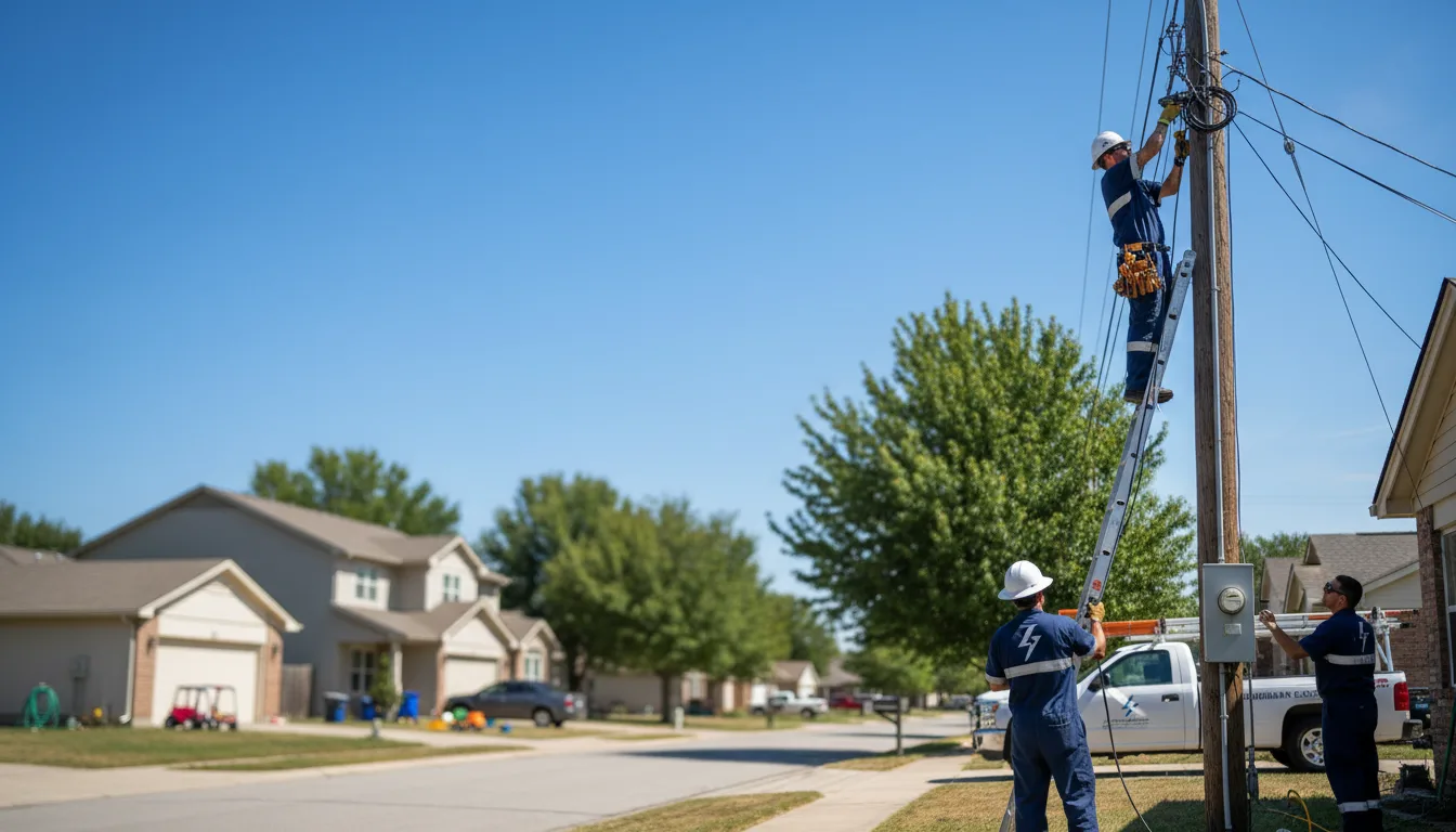 Residential electrician providing installation services in Dover, KY